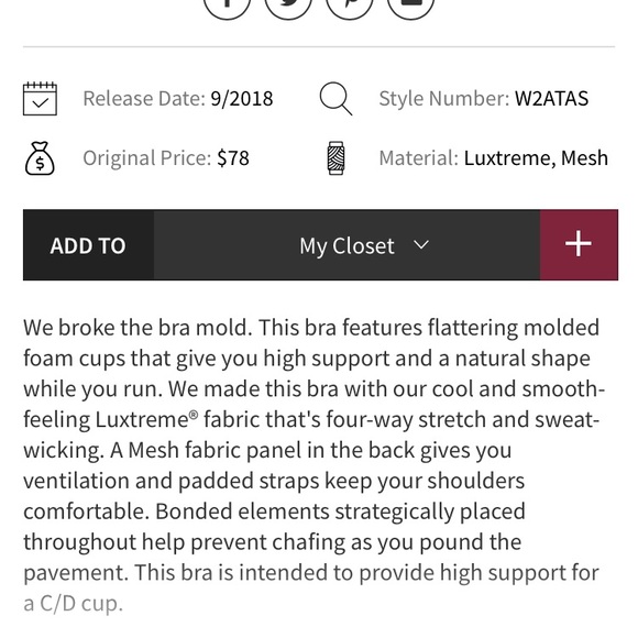 Lululemon Speed Up sports bra - Picture 5 of 5